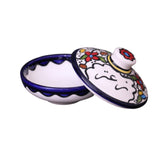 palestinian Ceramic bowl with lid set thyme