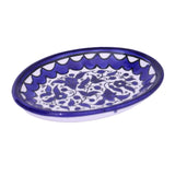 palestinian Floral Ceramic oval Serving Plate