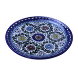palestinian Floral Ceramic Serving Plate