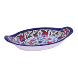 Palestinian Ceramic Serving plate Oval Serving Dish 