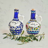 palestinian Ceramic Decanter with Cork Stopper zeit