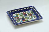 Hebron Ceramic Rectangle Plate Hand painted 