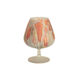 hand painted goblet glass