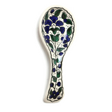 Hand painted Floral Ceramic Spoon Rest 